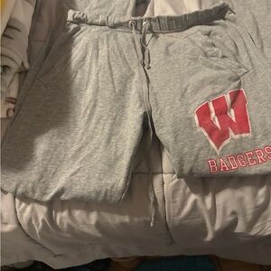 PINK Victoria's Secret Gray Fuzzy Fabric with Pink Label XS